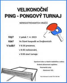 Velikonoční turnaj ping-pong 